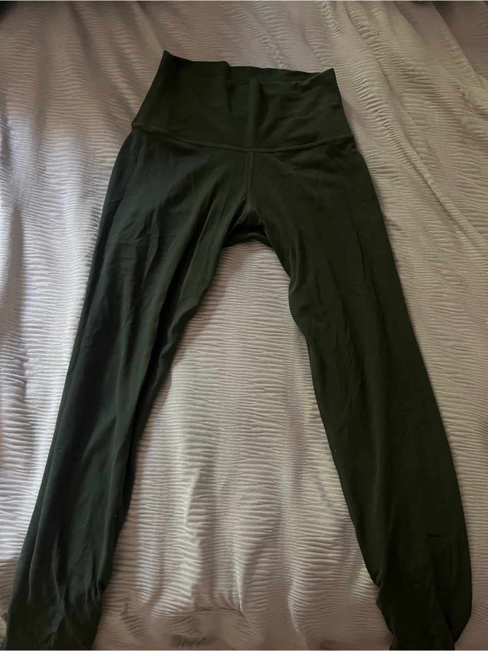 Aritzia Golden Butter Dark Green Leggings